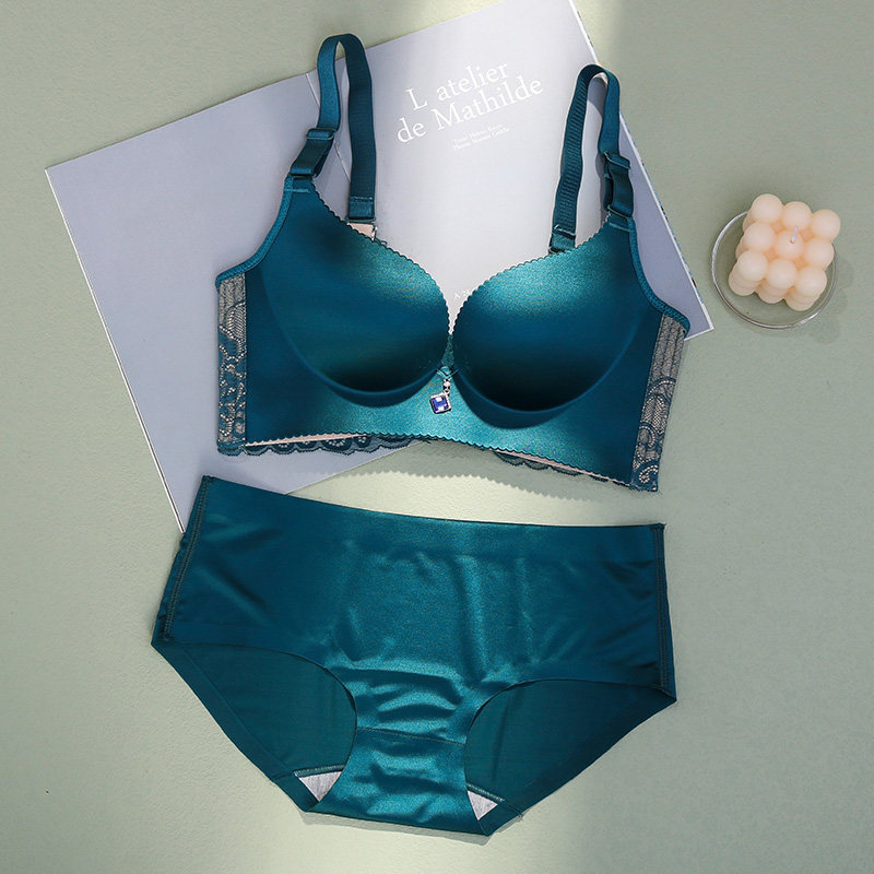 内衣套装女性感文胸聚拢美背无钢圈上托小胸收副乳防下垂胸罩光面,淘宝优惠券,粉丝福利购,淘宝优惠卷