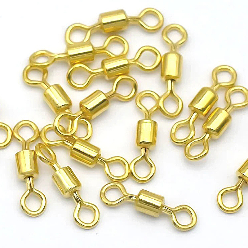 顺滑8字环高转速强拉力合金真金8八字转环竞技八字环美式转环散装 - 图0