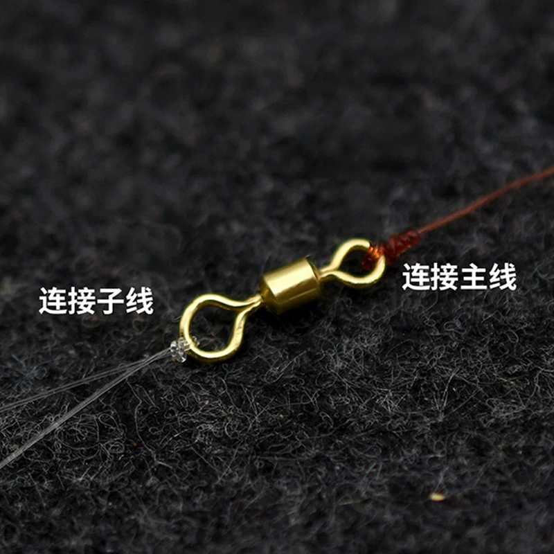 顺滑8字环高转速强拉力合金真金8八字转环竞技八字环美式转环散装 - 图1