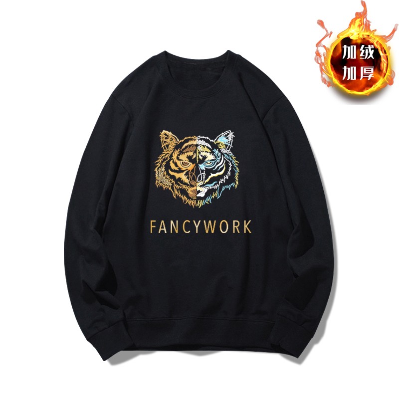 一线品牌外贸原厂清仓异色老虎头薄款加大卫衣男潮牌虎年春秋长袖 - 图3