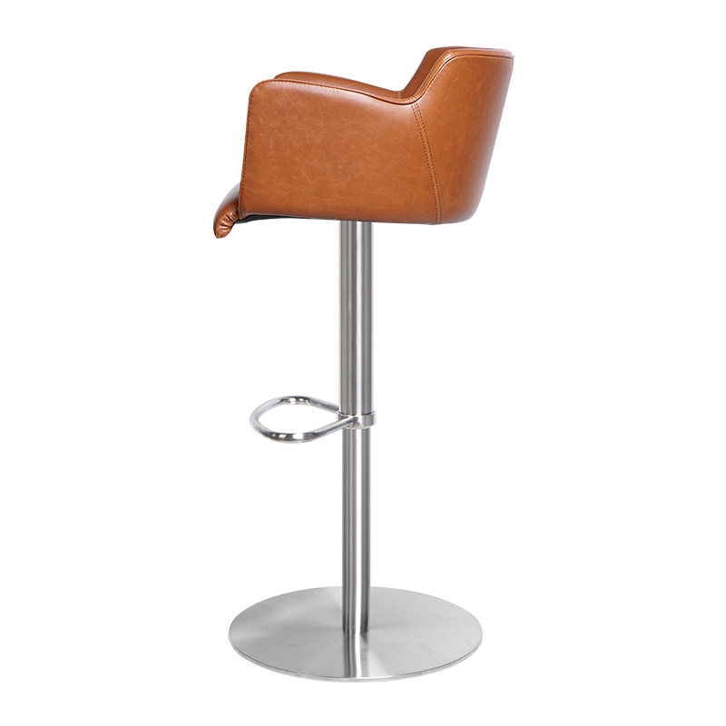 HEDUEN不锈钢吧椅吧凳现代厨房可升降旋转酒吧椅子扶手吧台椅H718,淘宝优惠券,粉丝福利购,淘宝优惠卷