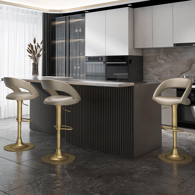 意大利进口头层牛皮吧台椅 设计师款真皮吧凳可升降旋转7186 7210,淘宝优惠券,粉丝福利购,淘宝优惠卷