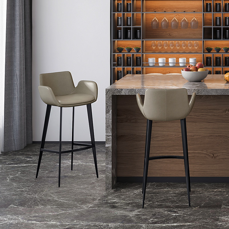 设计师款靠背简约中岛台家用轻奢现代高美式高脚凳子吧台椅子7171,淘宝优惠券,粉丝福利购,淘宝优惠卷