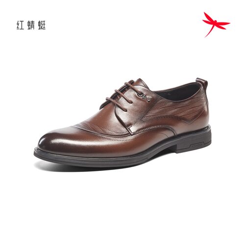 红蜻蜓春秋季新男士牛皮鞋商务正装AC52000781德比AC52000782经典 - 图0