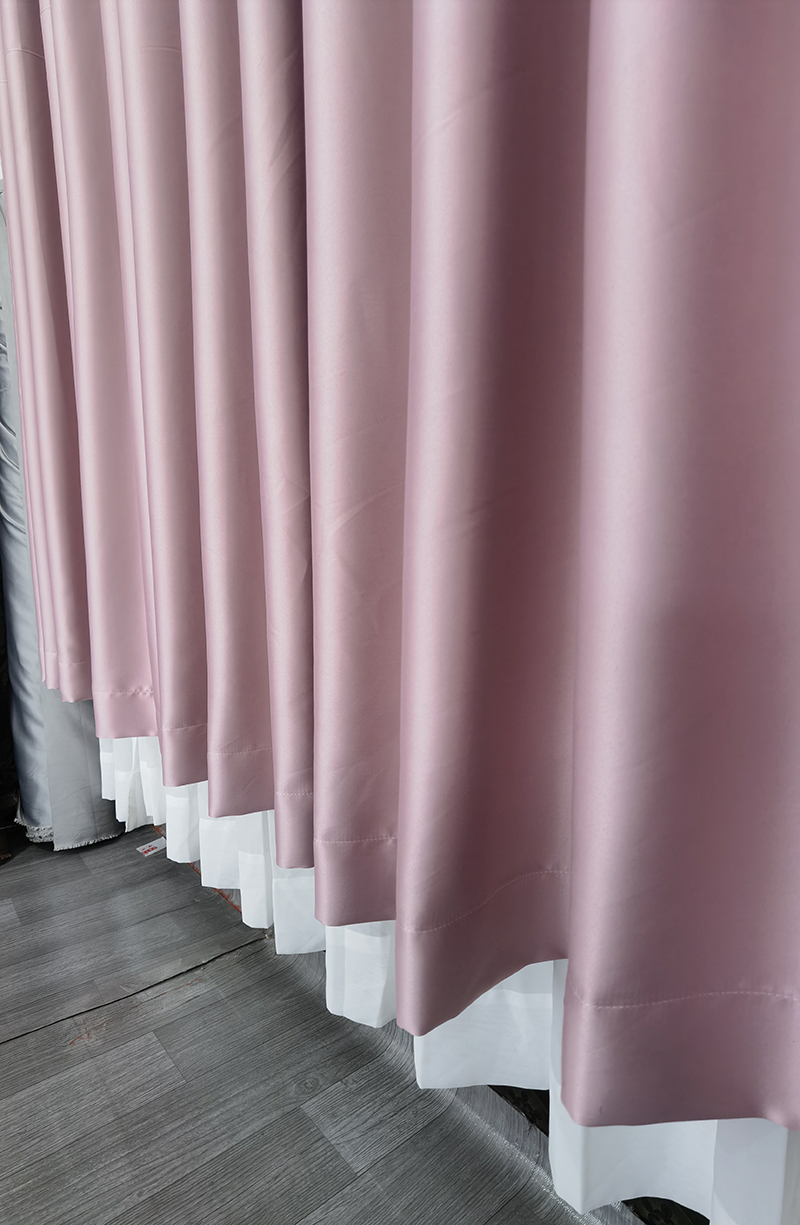 Sample fabrics for various balcony half-shade curtains