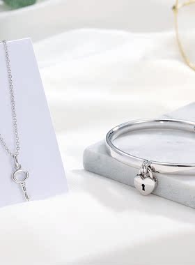 时尚个性风女士生日礼物银手镯