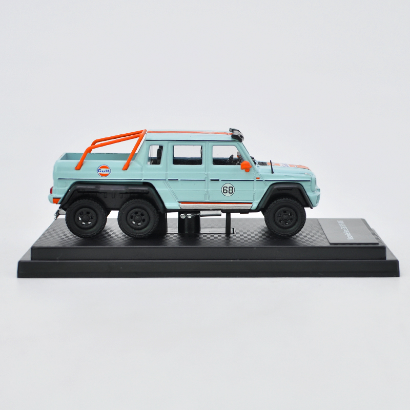 新款1:64奔驰G63 6X6 4X4 G500 AMG Benz G级皮卡原厂合金汽车模 - 图2