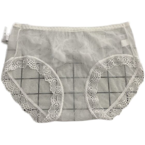 Transparent couple underwear sexy soft mesh breathable