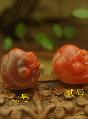 柿子红吊坠南红男女天然