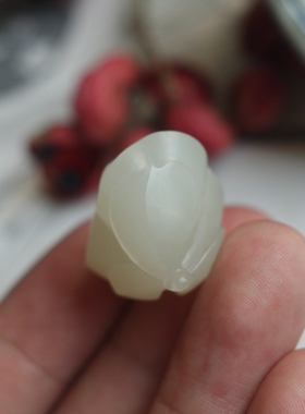 cc天然白玉青海料吊坠