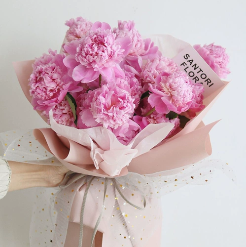 Упаковка букета белая марля, цветочная сеть марля розовая рука букет букет скачок упаковка бумага цветочная звезда луна -мешок цветочная бумага цветочная бумага