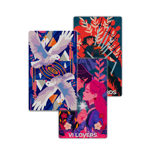 Original and authentic version of the Hot Island Windbell Island Tarot card