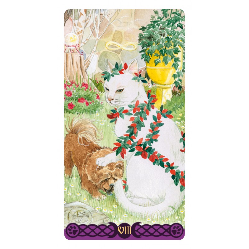 【现货】进口正版 迷你版异猫咪塔罗牌 Pagan Cats Tarot - 图0