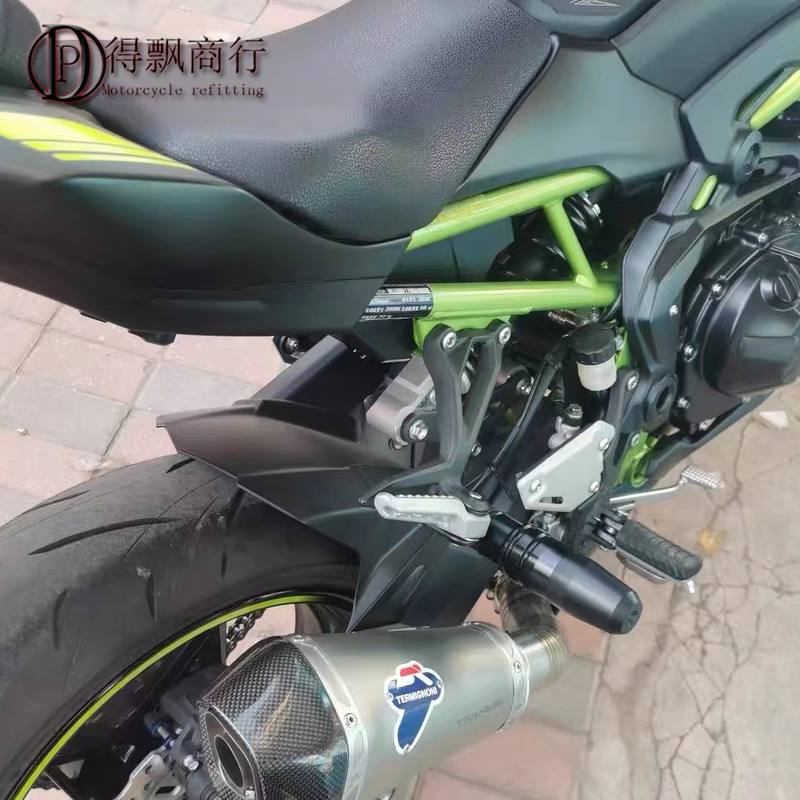 适用川崎Z900 Z250忍者NINJA250 Z800改装配件排气管防摔保险护杠-图1