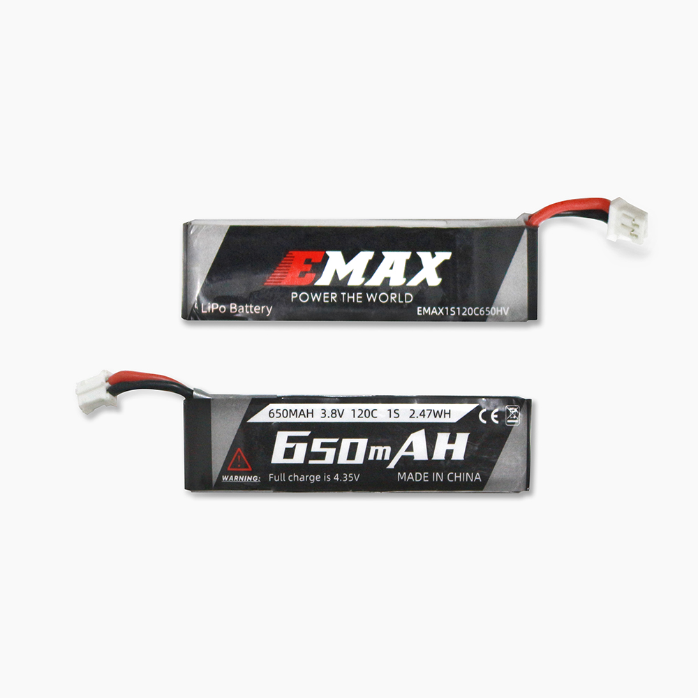 银燕 EMAX 1S  650MAH 3.8V  120C 穿越机高压锂电池 - 图0