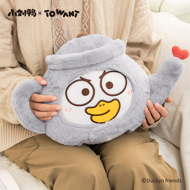 小刘鸭杂货铺毛绒抱枕可拆卸头套抱枕靠枕靠垫可爱沙发卧室装饰女,淘宝优惠券,粉丝福利购,淘宝优惠卷