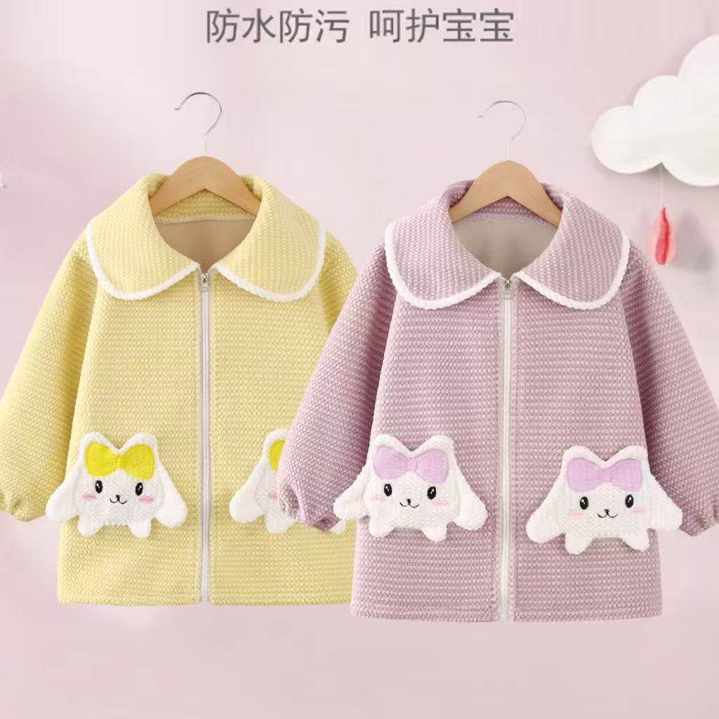 儿童罩衣女宝宝吃饭围兜防水防脏公主围裙秋冬洋气外穿婴儿反穿衣,淘宝优惠券,粉丝福利购,淘宝优惠卷