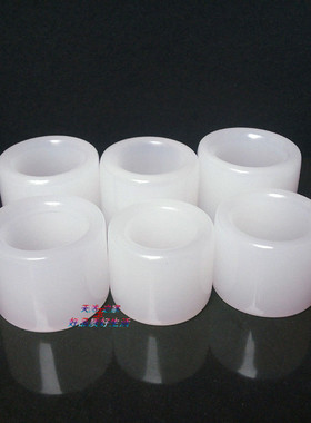 天然阿富汗白玉扳指正品羊脂白玉