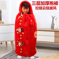 Baby bag Sleeping Bag Children Cloak Cloister Thickened Newborn Baby Zipped anti-kick by going out for windproof cuddles