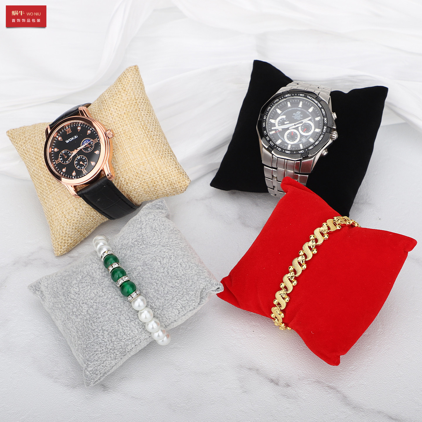 绒布独立小枕头手镯架手表架手链手串饰品珠宝首饰展示小托,淘宝优惠券,粉丝福利购,淘宝优惠卷