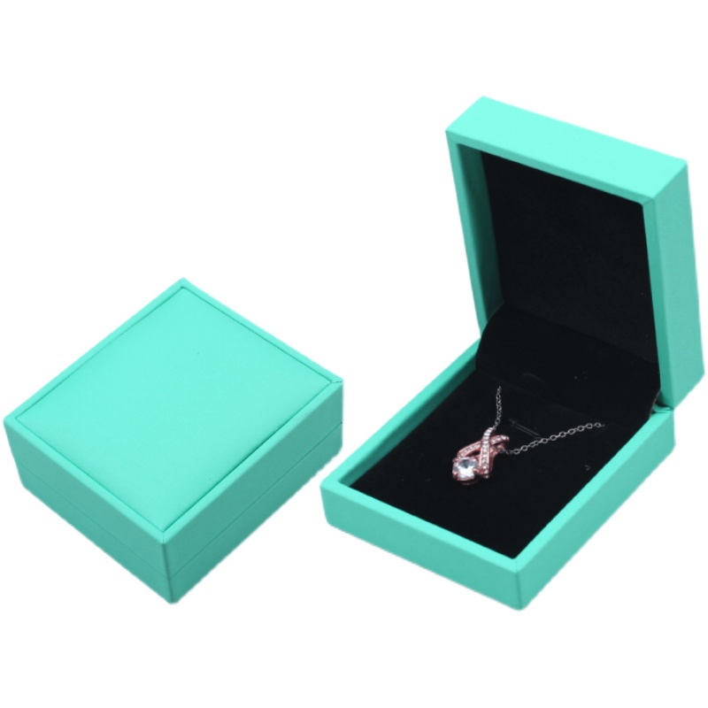 16LSPD的拉丝P首饰包装盒礼物创意求婚吊坠盒珠宝收纳盒可定LOGO-图3