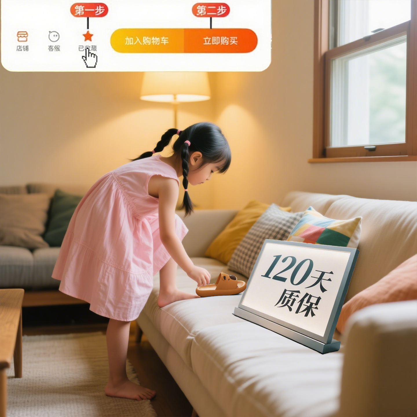 卡皮巴拉儿童拖鞋女孩2025新款男童室内防滑卡通可爱亲子宝宝凉拖,淘宝优惠券,粉丝福利购,淘宝优惠卷