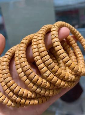 精品纯手工沉水桃核药片直切手串文玩手串盘玩男女手串小红书爆款