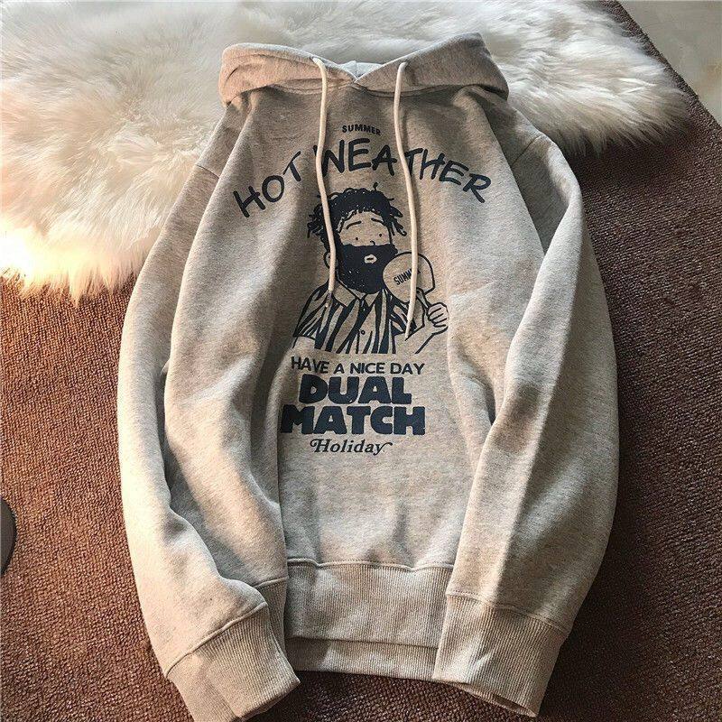 薄款新款美式复古chic港味宽松卫衣 天佳丽卫衣/绒衫