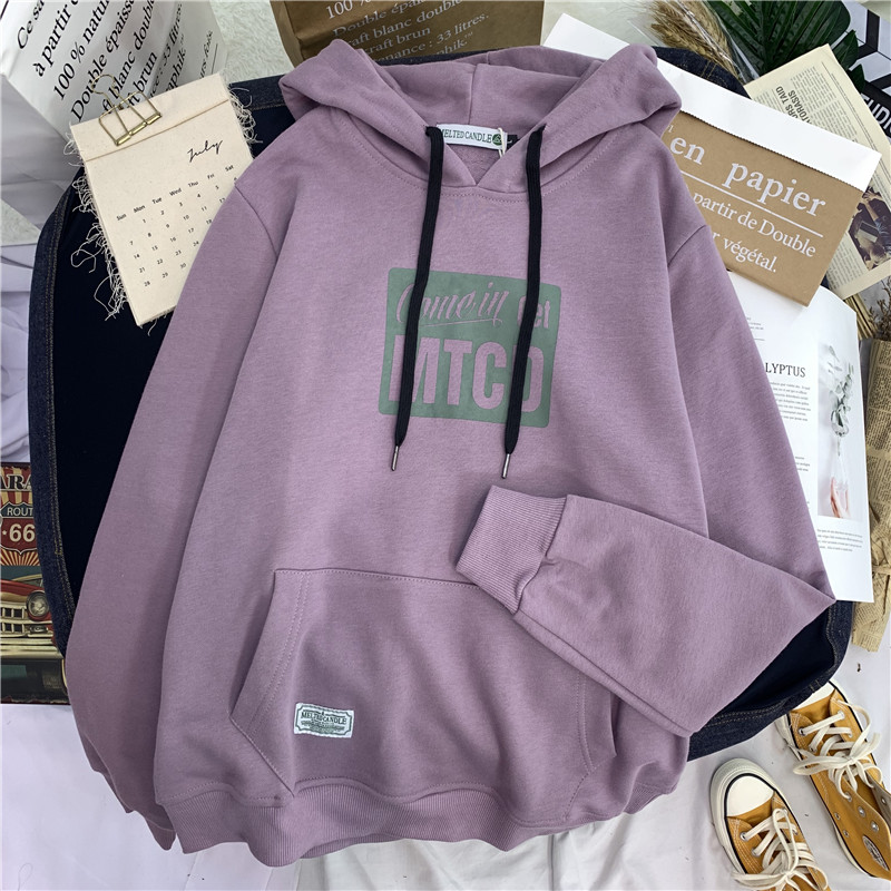 ins连帽2020新款韩版春秋宽松卫衣 天佳丽卫衣/绒衫