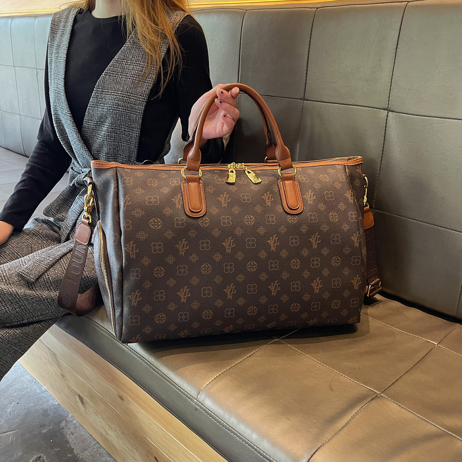 旅行包大容量干湿分离轻便待产包欧美简约手提包出差行李袋登机包,淘宝优惠券,粉丝福利购,淘宝优惠卷