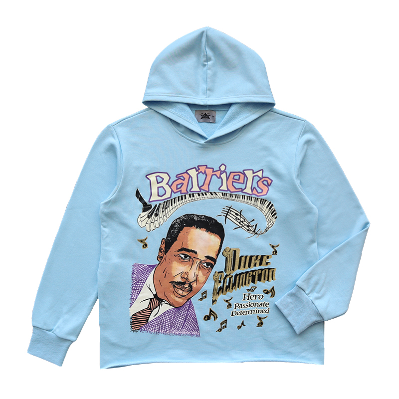 Barriers Duke Ellington Hoodie 明星同款人像男女套头卫衣 - 图3