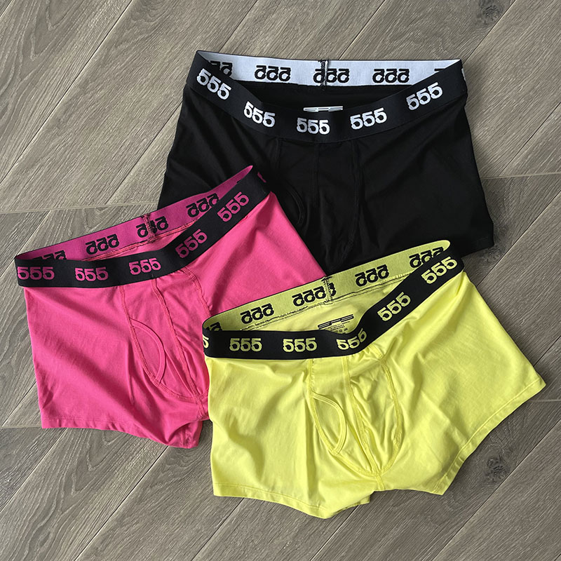 Sp5der worldwide 555555 Boxers 3 Pack 舒适男士内裤平角裤 - 图0