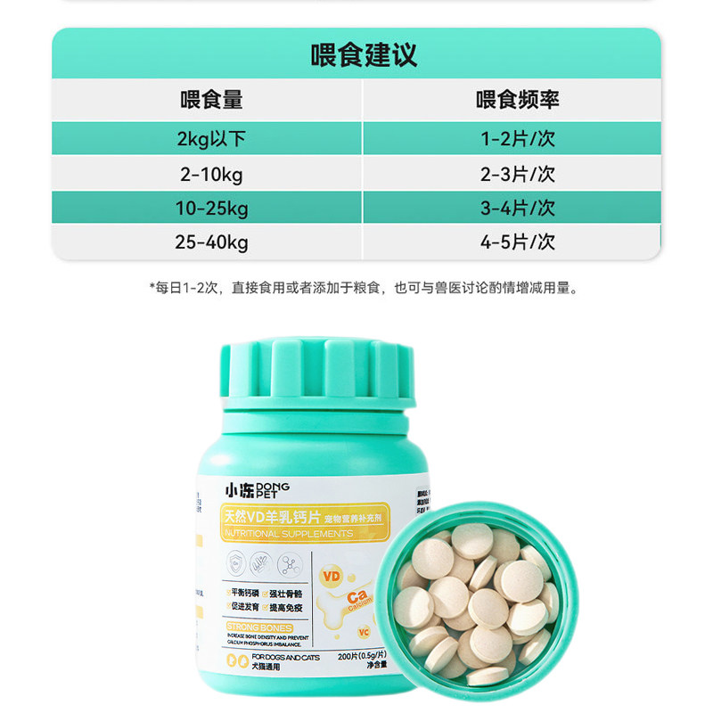 小冻猫咪活性叶酸复合维生素钙片怀孕哺乳期营养宠物狗狗维e保健