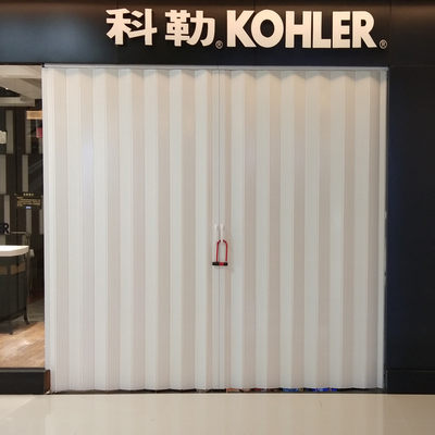 环保pvc折叠门厨房卫生间室内门隔断百叶门推拉门商铺门挂简易门 虎窝淘