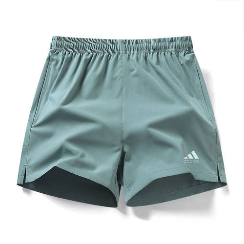 夏季运动短裤男女款三分裤冰丝速干裤带口袋健身田径训练跑步球裤 - 图3