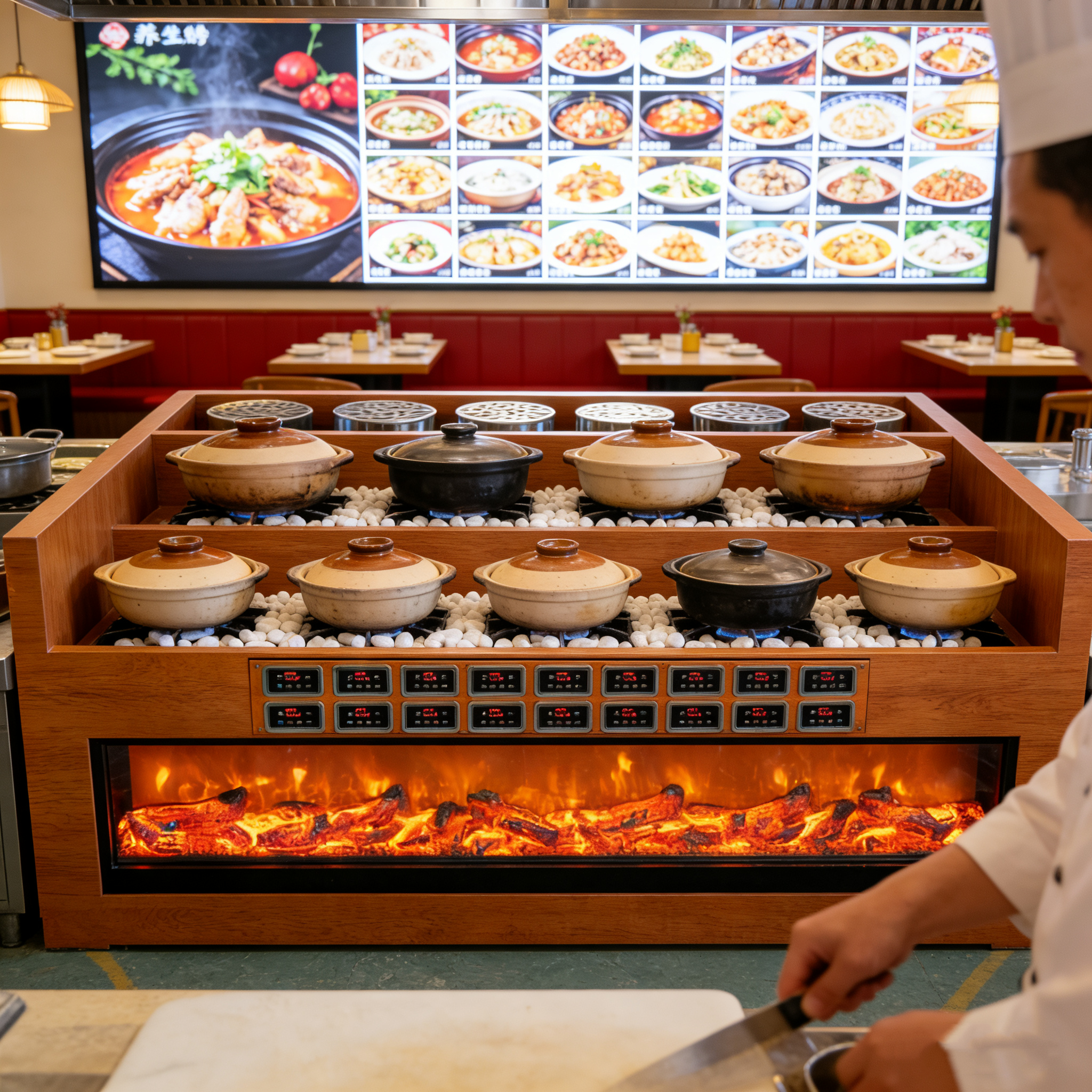 明档大碗煨汤炉商用德养生瓦罐煨汤设备尚网红餐厅酒店炖汤仕神器,淘宝优惠券,粉丝福利购,淘宝优惠卷