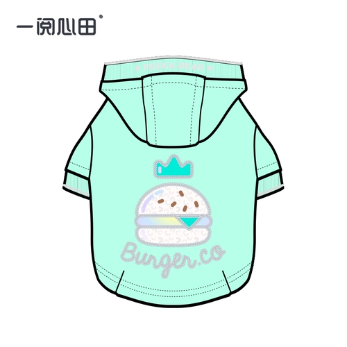 Yixin tian.com Красное плюшевая одежда для собак Осеннее плать