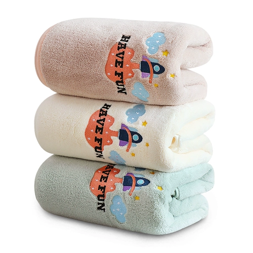 Детское быстросохнущее хлопковое банное полотенце для домашнего использования подходит для мужчин и женщин, хорошо впитывает воду