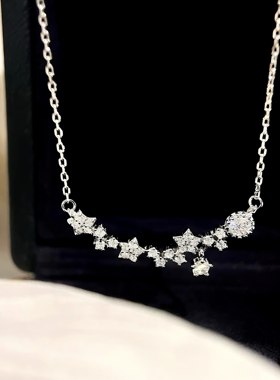 「星辰大海」纯银s999星星项链女轻奢小众设计高级锁骨链生日礼物