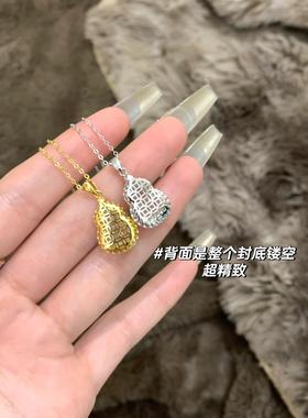 「金枝玉叶福禄」纯银s999玉髓葫芦项链女轻奢小众高级感生日礼物