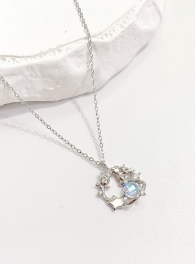 「小王子与玫瑰」纯银s999项链女生轻奢小众高级感锁骨链生日礼物