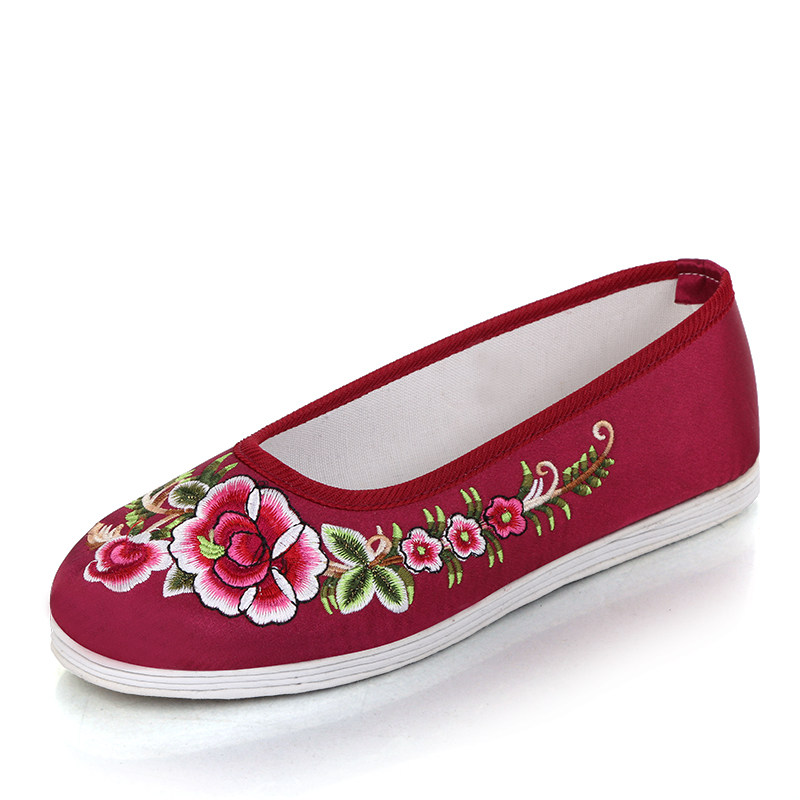 2021新款秋季老北京布鞋千层底民族风绣花鞋复古女单鞋平底结婚鞋,淘宝优惠券,粉丝福利购,淘宝优惠卷