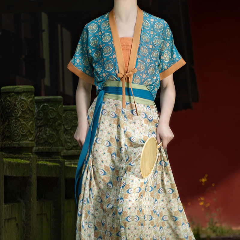 2024新款唐制汉服女春夏款复原风改良国风吊带唐背子破裙日常通勤,淘宝优惠券,粉丝福利购,淘宝优惠卷