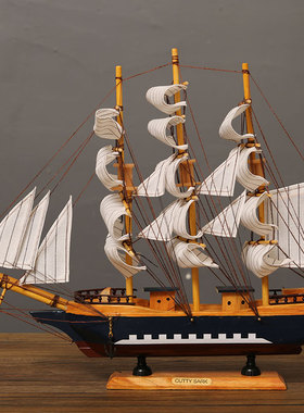 一帆风顺摆件小帆船创意装饰礼物