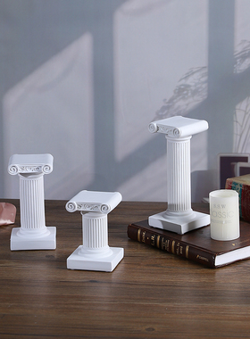 欧式复古罗马柱摆件桌面装饰品