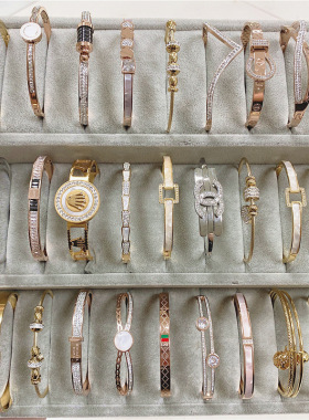 欧美新款精致高级感不钛钢手镯女