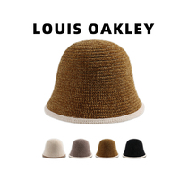 France LOUIS OAKLEY Autumn Winter Fisherman Hat Woman Warm Display Face Little Collage New 100 Hitch Knitted Basin Cap