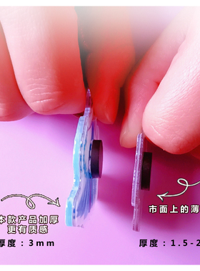哪吒磁力冰箱贴周边3D亚克力可爱男女卡通书包饰品挂件钥匙扣贴纸