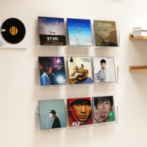 CD Containing Box Wall-mounted Bookshelf Decoration Transparent Acrylic Wall Album Collection Phonogram Disc Disposal Display Shelf