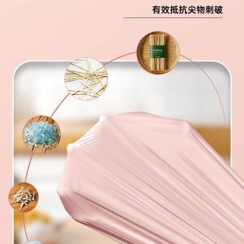 垃圾袋加厚抽绳式厨房办公室专用手提式自动收口大号塑料袋 - 图2